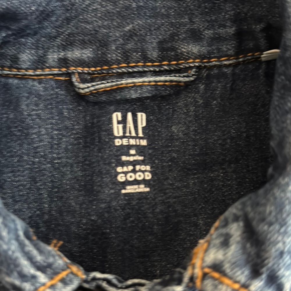 GAP Blue Denim Jacket Girls M - Picture 2 of 4